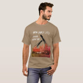 New Yorker City Crane Operator Skyline-Comic der 1 T-Shirt (Vorne ganz)