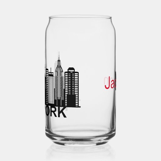 New Yorker City Silhouette Dosenglas (Links)