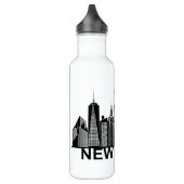 New Yorker City Silhouette Edelstahlflasche (Links)