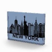 New Yorker City Silhouette Fotoblock (Rechts)