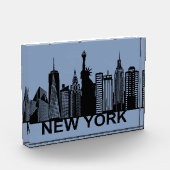 New Yorker City Silhouette Fotoblock (Links)