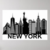 New Yorker City Silhouette Poster (Vorne)