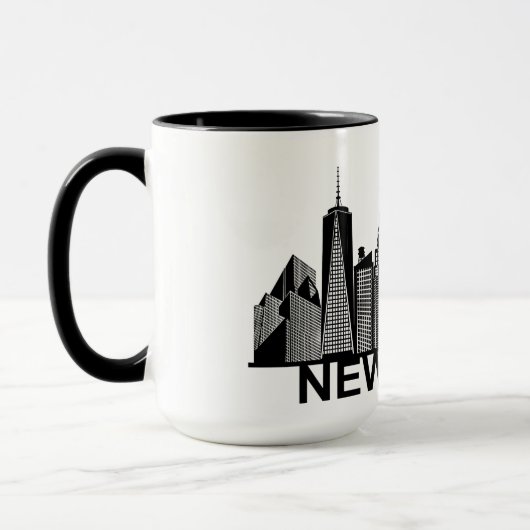 New Yorker City Silhouette Tasse (Links)