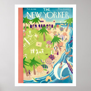 New Yorker Cover Februar 1928 Druck Poster