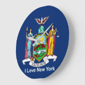 New Yorker Fahne für die große Wall-Clock Große Wanduhr (Winkel)
