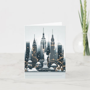 New Yorker Feiertags-Eleganz - Anpassbare Karte