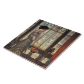 New Yorker Fenster im Winter (von Childe Hassam) Fliese (Seite)