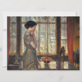 New Yorker Fenster im Winter (von Childe Hassam) Karte (Vorderseite)
