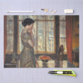 New Yorker Fenster im Winter (von Childe Hassam) Seidenpapier (Handwerk)