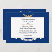 New Yorker Flag, Flag der New Yorker Hochzeit Einladung (Vorne/Hinten)