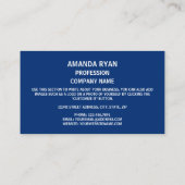 New Yorker Flag, Flag New York Visitenkarte (Rückseite)