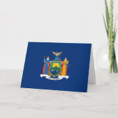 New Yorker Flag, Flag of New York Karte (Vorderseite)