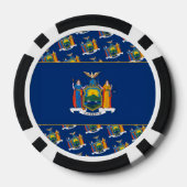 New Yorker Flag, Flag of New York Pokerchips (Rückseite)
