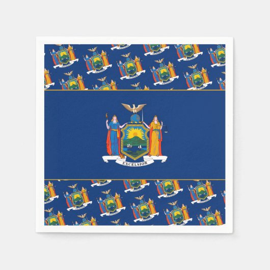 New Yorker Flag, Flag of New York Serviette (Vorderseite)