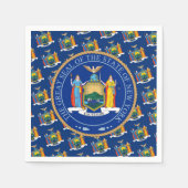 New Yorker Flag & Seal, New York Serviette (Vorderseite)