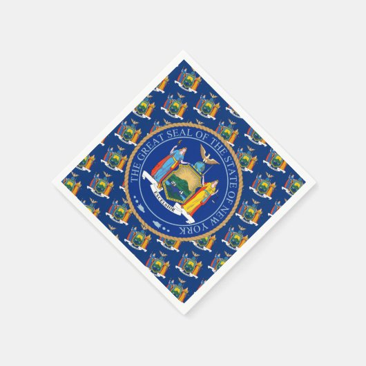 New Yorker Flag & Seal, New York Serviette (Ecke)