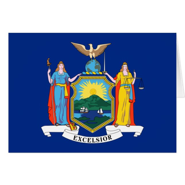 New Yorker Flagge (Vorderseite (Horizontal))