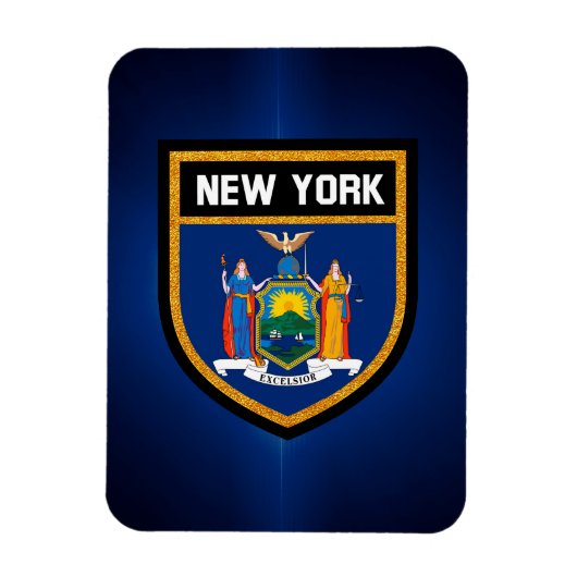 New Yorker Flagge Magnet (Vertikal)