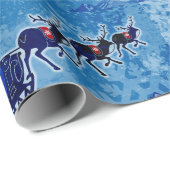 New Yorker Flagge Weihnachtsblatt Geschenkpapier (Rolleneckpunkt)