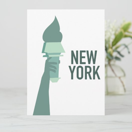 New Yorker Freiheitsstatue (Stehend Vorderseite)