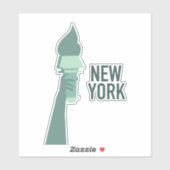 New Yorker Freiheitsstatue Aufkleber (Blatt)