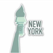 New Yorker Freiheitsstatue Aufkleber (Vorderseite)
