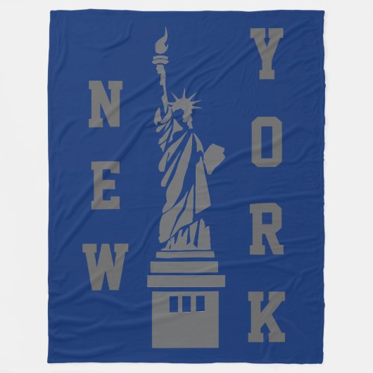 New Yorker Freiheitsstatue Fleecedecke (Vorderseite)