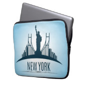 New Yorker Freiheitsstatue Laptopschutzhülle (Vorderseite Links)