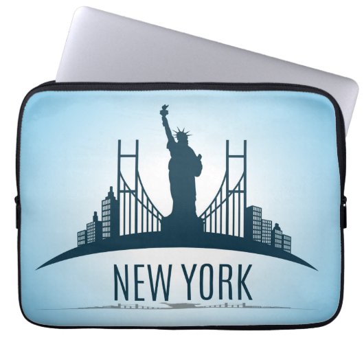 New Yorker Freiheitsstatue Laptopschutzhülle (Vorderseite)