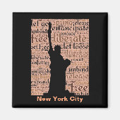New Yorker Freiheitsstatue Magnet (Vorne)