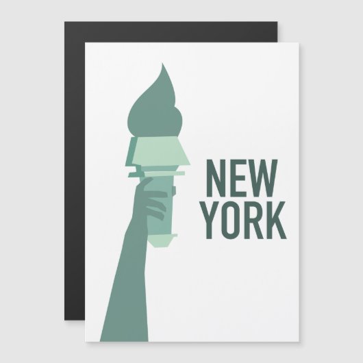 New Yorker Freiheitsstatue Magnetkarte (Vorne/Hinten)