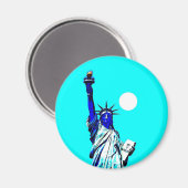 New Yorker Freiheitsstatue Pop Art Magnet (Vorderseite/Rückseite)