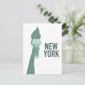 New Yorker Freiheitsstatue Postkarte (Stehend Vorderseite)