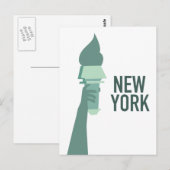 New Yorker Freiheitsstatue Postkarte (Vorne/Hinten)