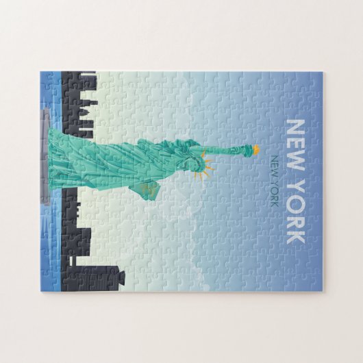 New Yorker Freiheitsstatue Puzzle (Horizontal)