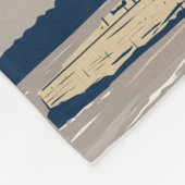 New Yorker Freiheitsstatue Retro Fleecedecke (Ecke)