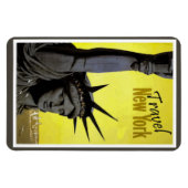 New Yorker Freiheitsstatue Retro Vintag Magnet (Horizontal)