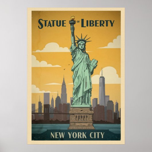 New Yorker Freiheitsstatue V02 Poster (Vorne)