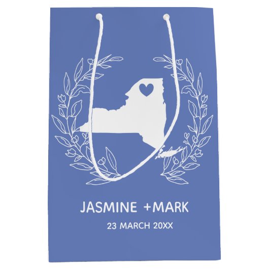 New Yorker Gastgeschenk Hochzeit Mittlere Geschenktüte (Vorderseite)