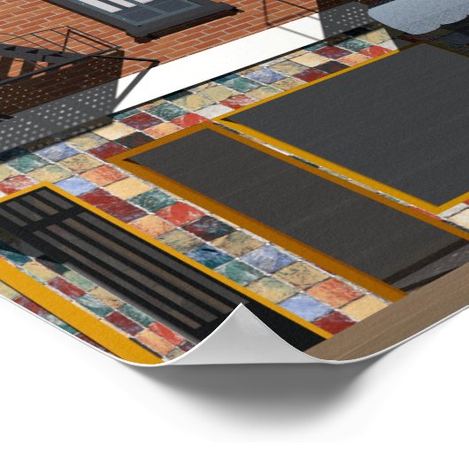 New Yorker Gebäude Poster (Ecke)