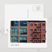 New Yorker Gebäude. Postkarte (Vorne/Hinten)