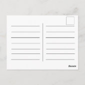 New Yorker Gebäude Vintager Balkon Postkarte (Rückseite)