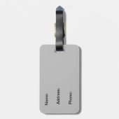 New Yorker Gepäckmarke Gepäckanhänger (Rückseite vertikal)