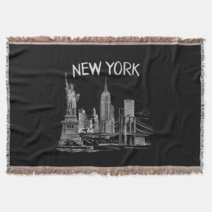 New Yorker Geschenke für Männer Frauen NY Stadt Vi Decke