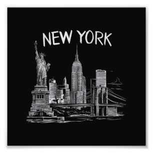 New Yorker Geschenke für Männer Frauen NY Stadt Vi Fotodruck