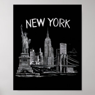 New Yorker Geschenke für Männer Frauen NY Stadt Vi Poster