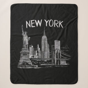 New Yorker Geschenke für Männer Frauen NY Stadt Vi Sherpadecke