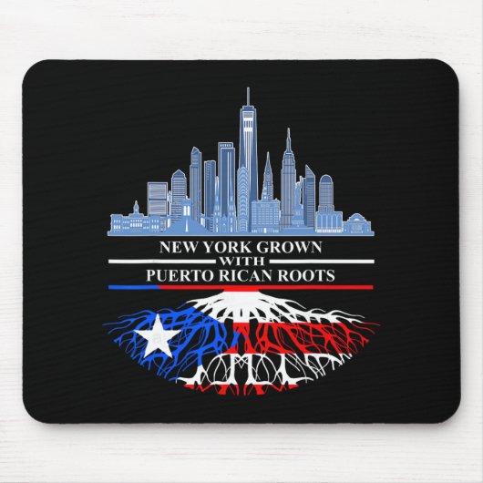 New Yorker Half Puerto Rican New York City Puerto Mousepad (Vorne)
