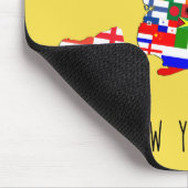 New Yorker Herkunft Nachbarschaft Flaggen Mousemat Mousepad (Ecke)