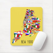 New Yorker Herkunft Nachbarschaft Flaggen Mousemat Mousepad (Mit Mouse)